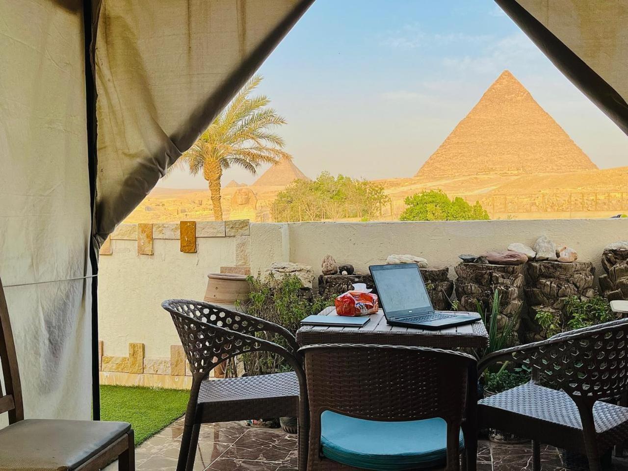 Kemet Pyramids Room View Kairo Exterior foto