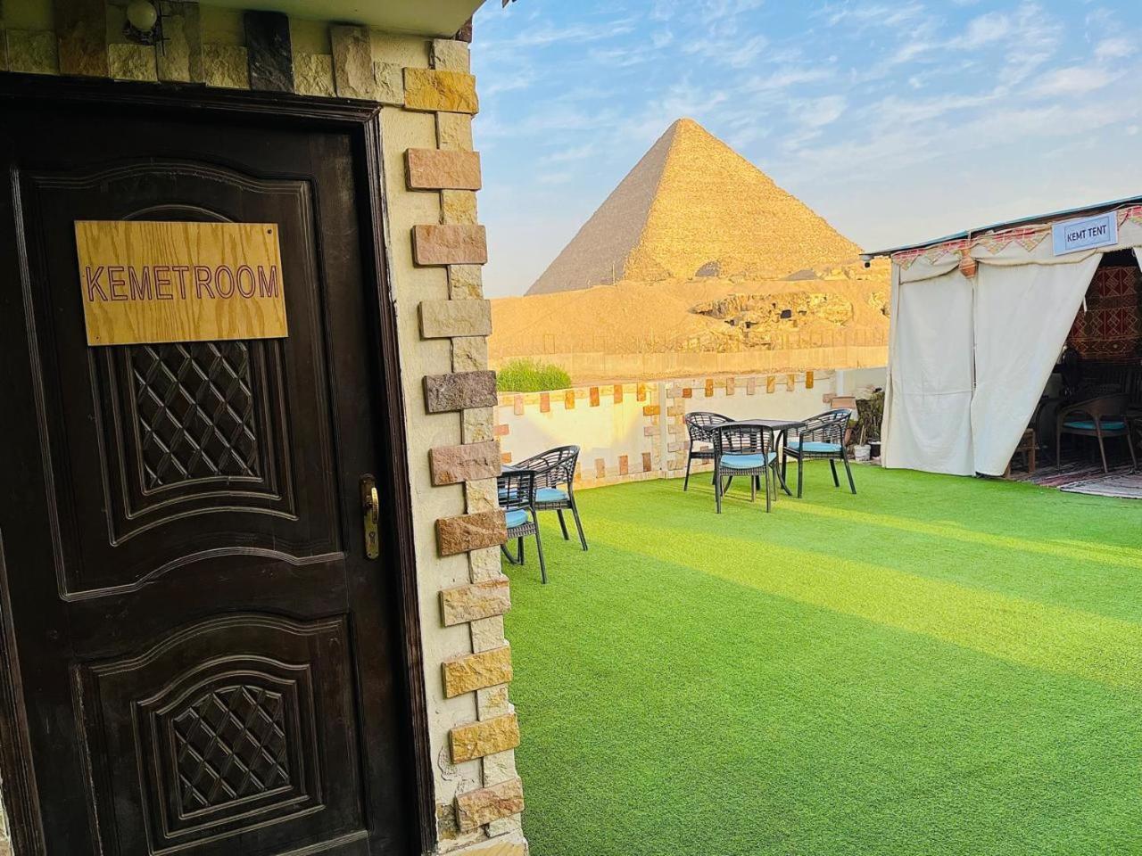 Kemet Pyramids Room View Kairo Exterior foto