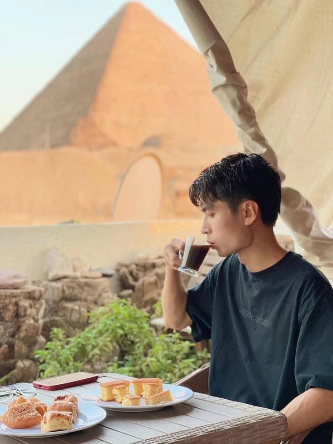 Kemet Pyramids Room View Kairo Exterior foto