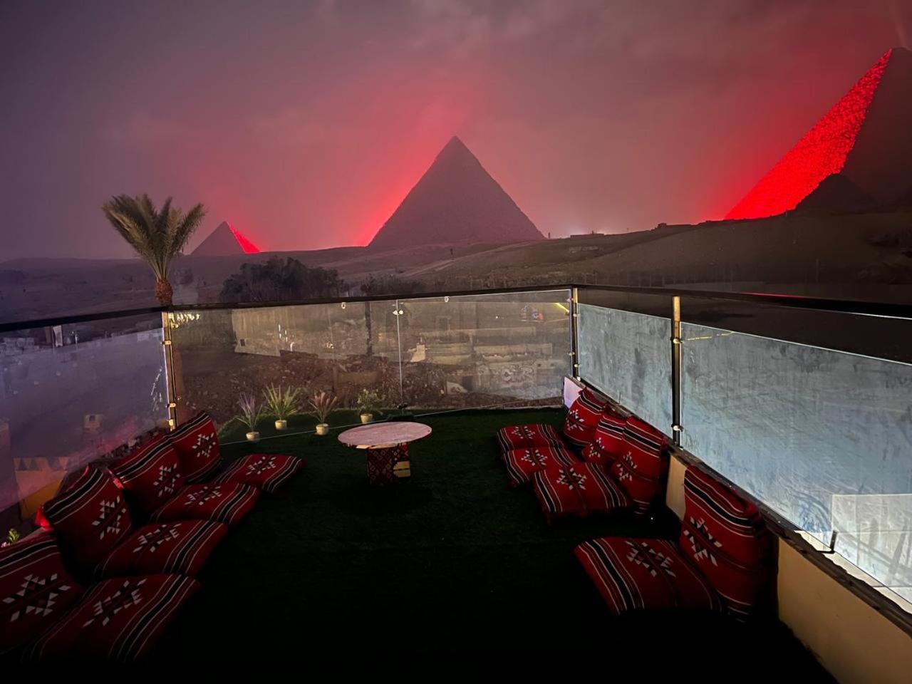 Kemet Pyramids Room View Kairo Exterior foto